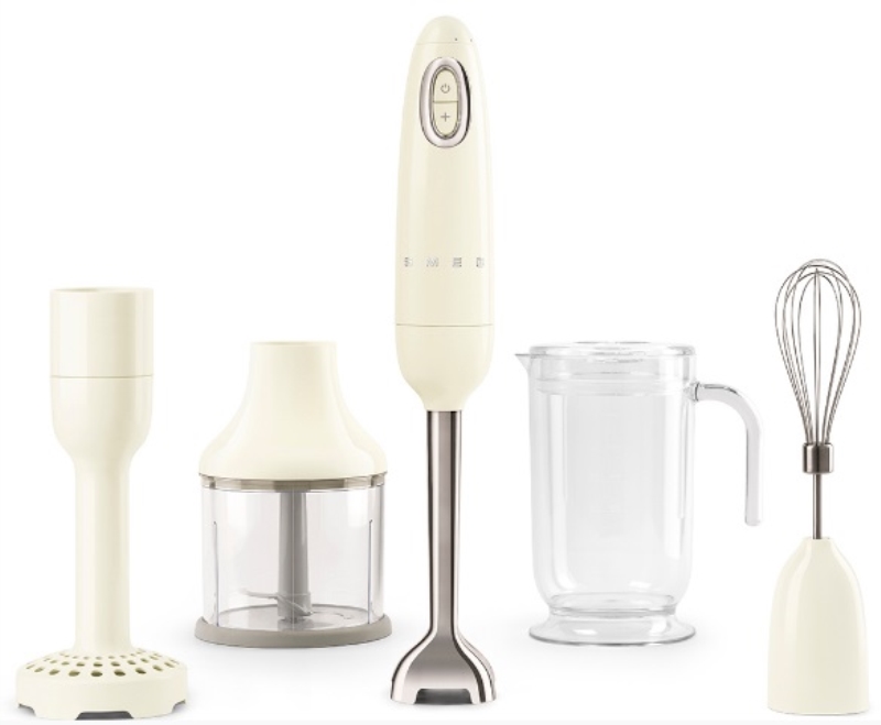 SMEG Frullatore a immersione Smeg + accessori vintage anni 50 crema